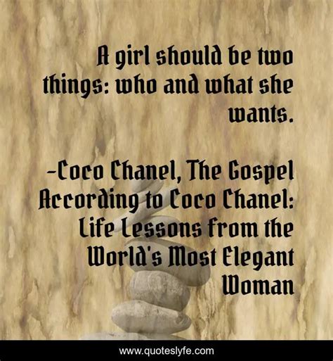 coco chanel gospel quotes.